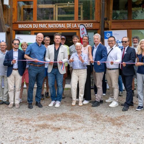 Inauguration devant la maison du Parc national à Rosuel, le 27 juin 2025 © Florian Maurer – Parc national de la Vanoise