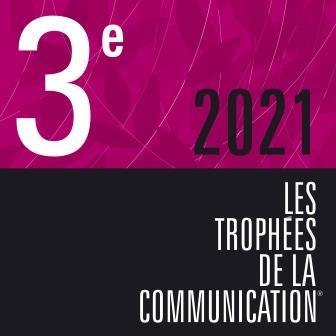 Logo lauréat Trophées de la Communication 2021