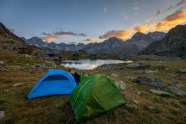 Bivouac au refuge et lac de Vallonpierre sur le GR54