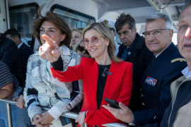 Visite de la Ministre dans les eaux du Parc national des Calanques