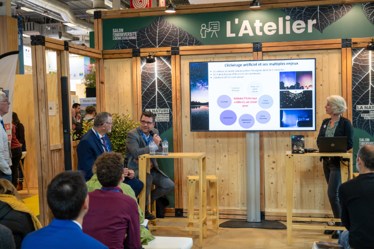 Atelier sur la pollution lumineuse avec Stéphan Maurin et Louis Armary