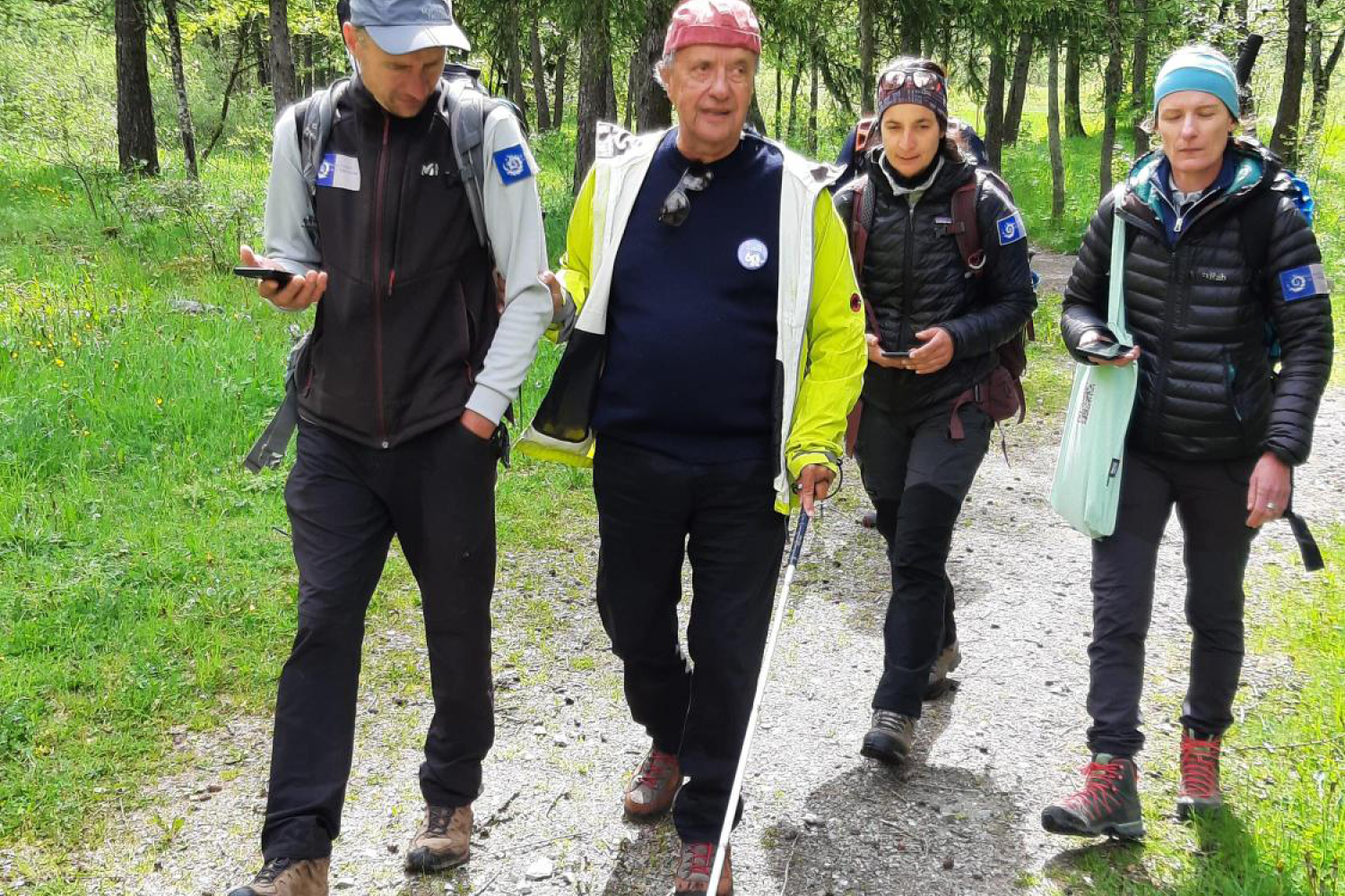 Numérisation d'un sentier à Rosuel © Xavier Eudes – Parc national de la Vanoise 