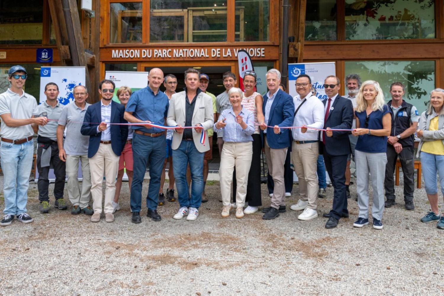 Inauguration devant la maison du Parc national à Rosuel, le 27 juin 2025 © Florian Maurer – Parc national de la Vanoise