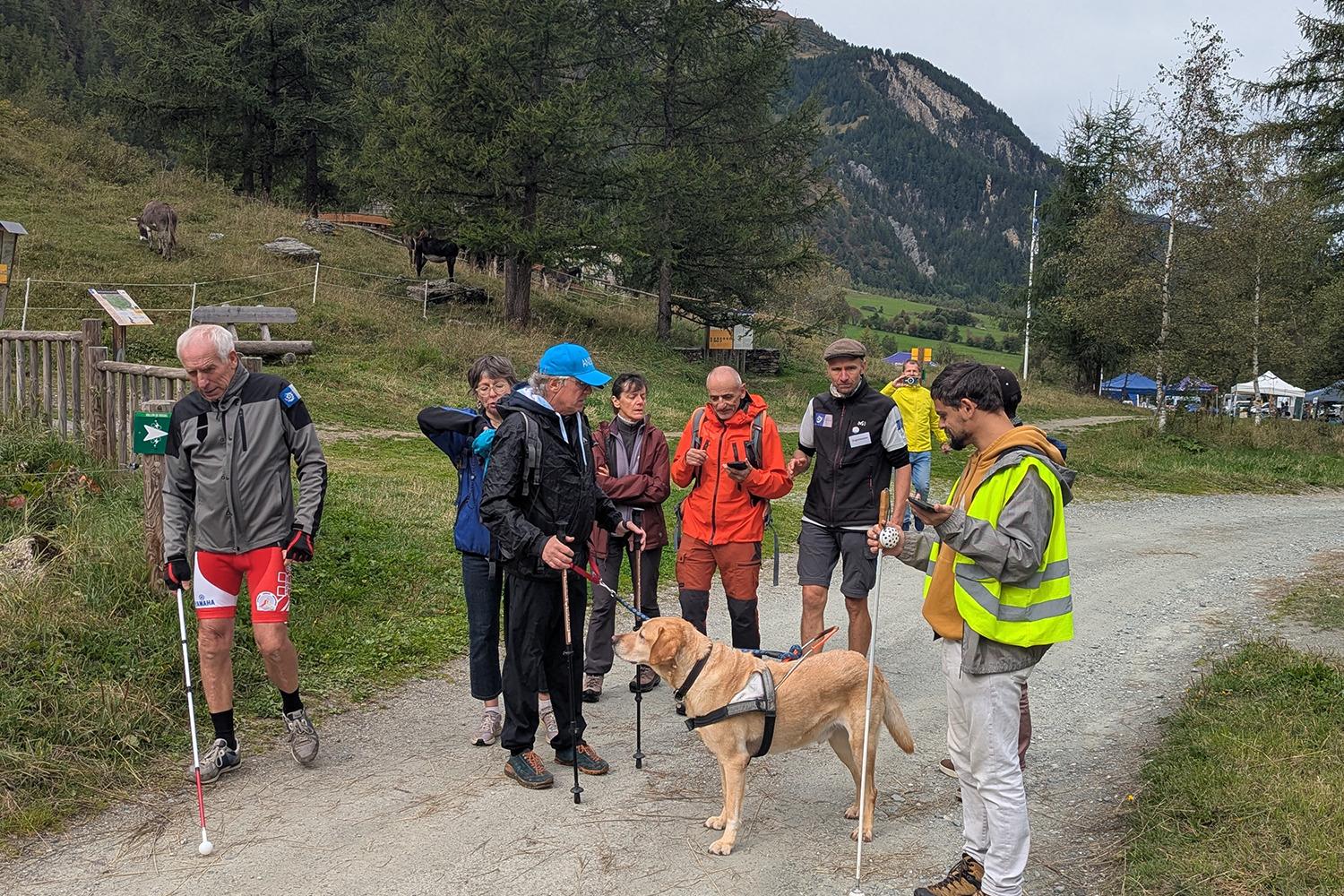  Balade avec l’appli Openway pour malvoyants © Virginie Rochette – Parc national de la Vanoise